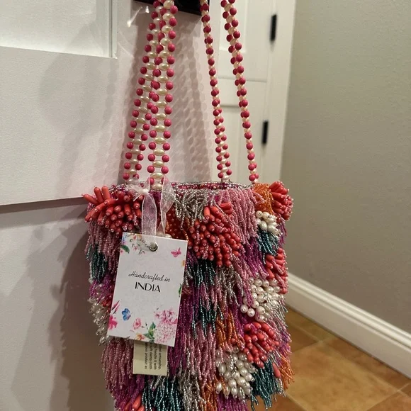 Colorful Beaded Handbag - Picture 4 of 5